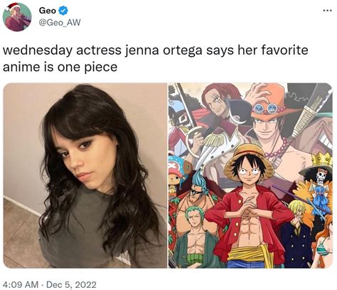 Jenna Ortega knows the best anime!